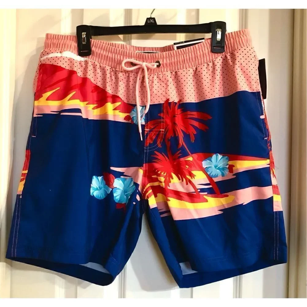 CLUB ROOM - NWT - M Sz M Swim Trunks w/Quick Dry Fabric & Built-In Liner.